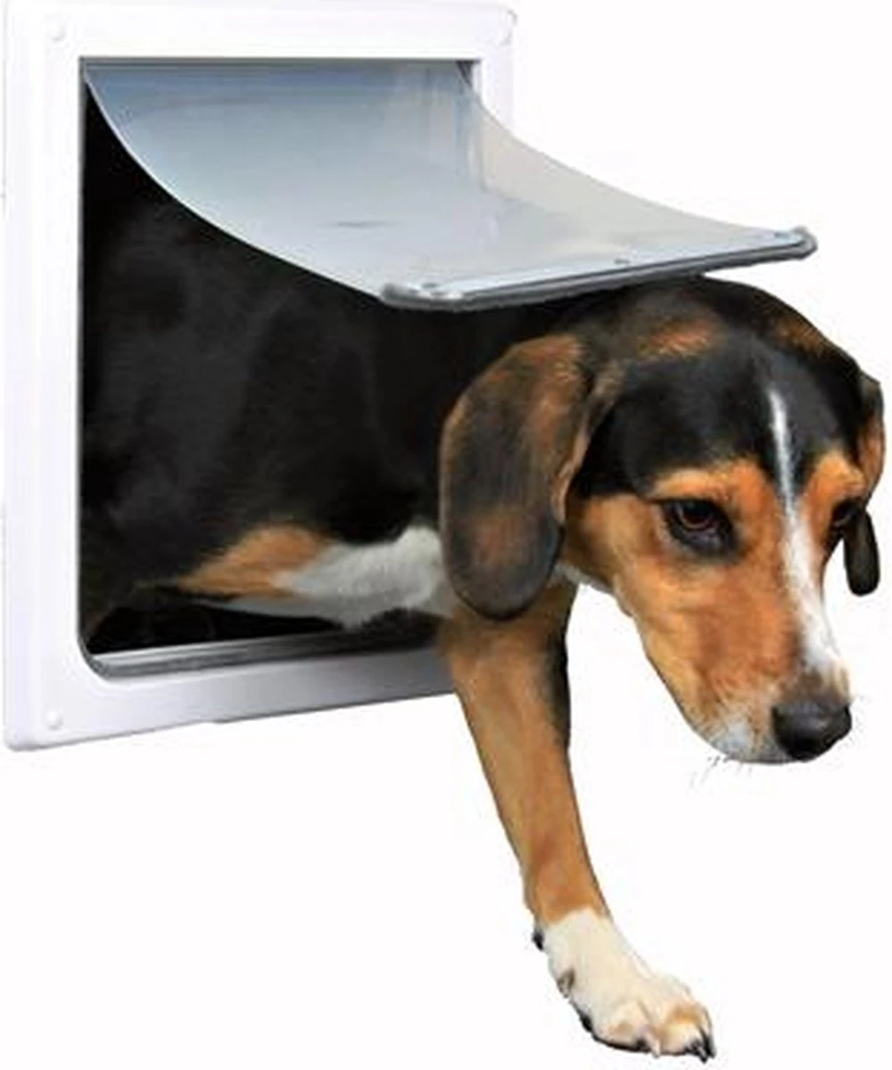 Trixie 2-Weg Hondenluik Wit - M-XL 39 X 45 CM - Afbeelding 3