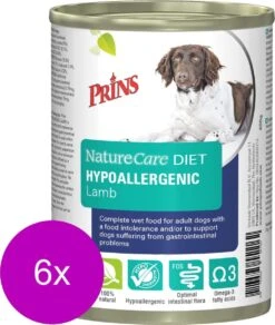Prins Naturecare Diet Dog Hypoallegenic - Lam - Hondenvoer - 6 X 400 G