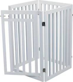 Trixie Hondenhek Met Deur Wit - 60-160 X 81 CM