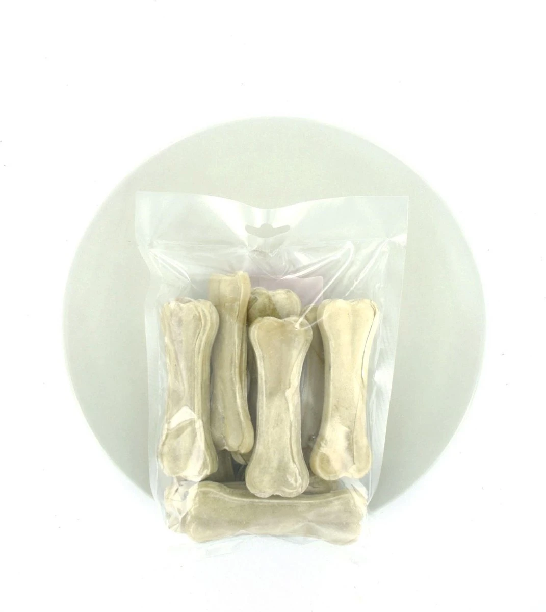Geperste Kauwbot 10cm 10 Stuks - Hondensnacks - Hondenbot - Kauwbotten - Kauwsnacks - Kleine Hond - Afbeelding 2
