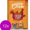 Edgard & Cooper Kip & Kalkoen Blik - Voor Volwassen Honden - Hondenvoer - 12 X 400g