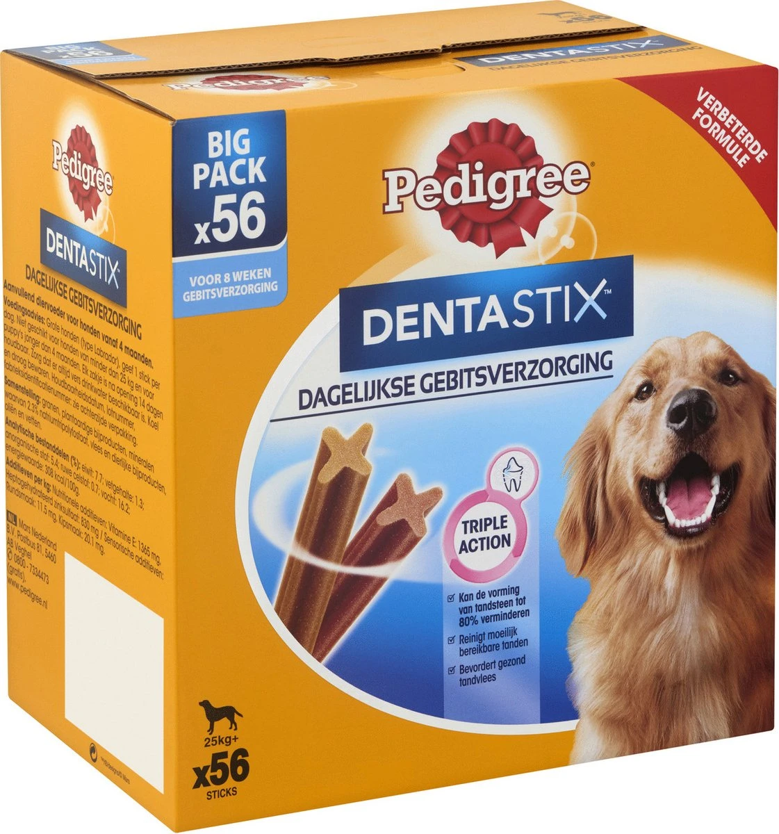 Pedigree Dentastix Kauwstaven - Gebitsverzorgende Hondensnacks - Maxi - 56 Stuks - Afbeelding 2