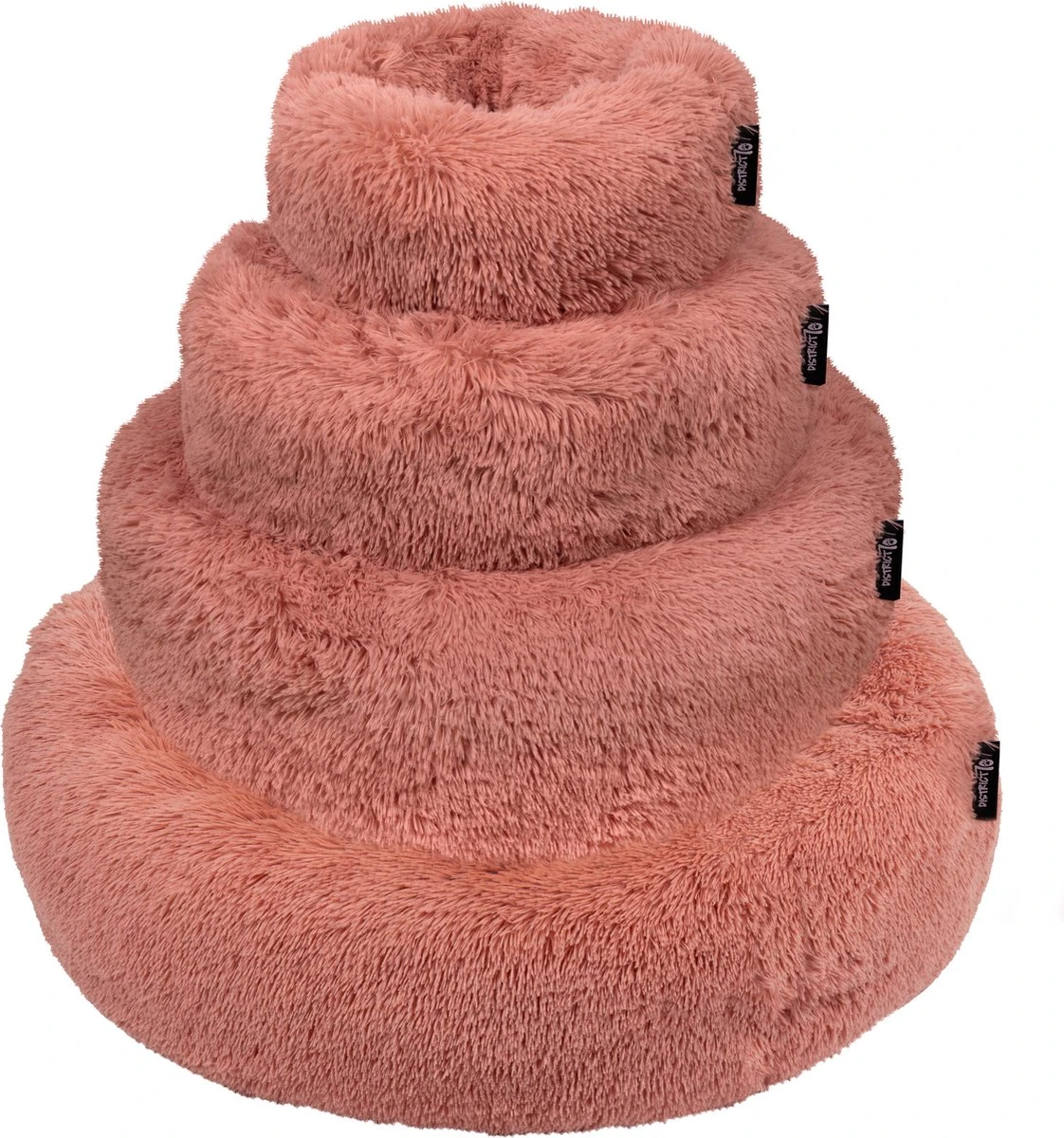 District 70 FUZZ - Hondenmand Comfortabel En Zacht Pluche - Zand, Oudroze, Donkergrijs En Lichtgrijs In S/M/L/XL - Maat: Medium, Kleur: Zand - Afbeelding 11