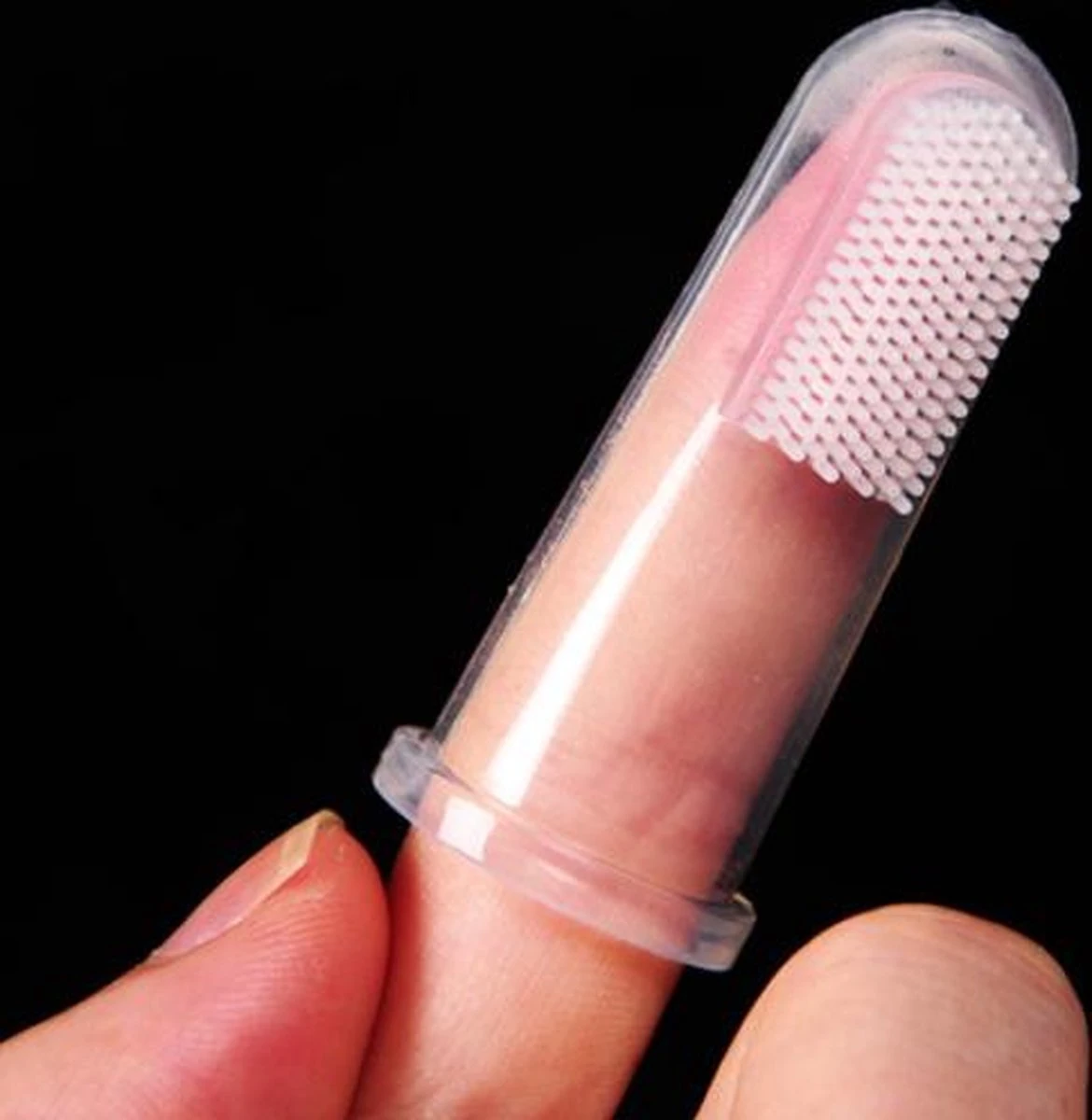 Merkloos Vinger Tandenborstel – 2 X - Afbeelding 9