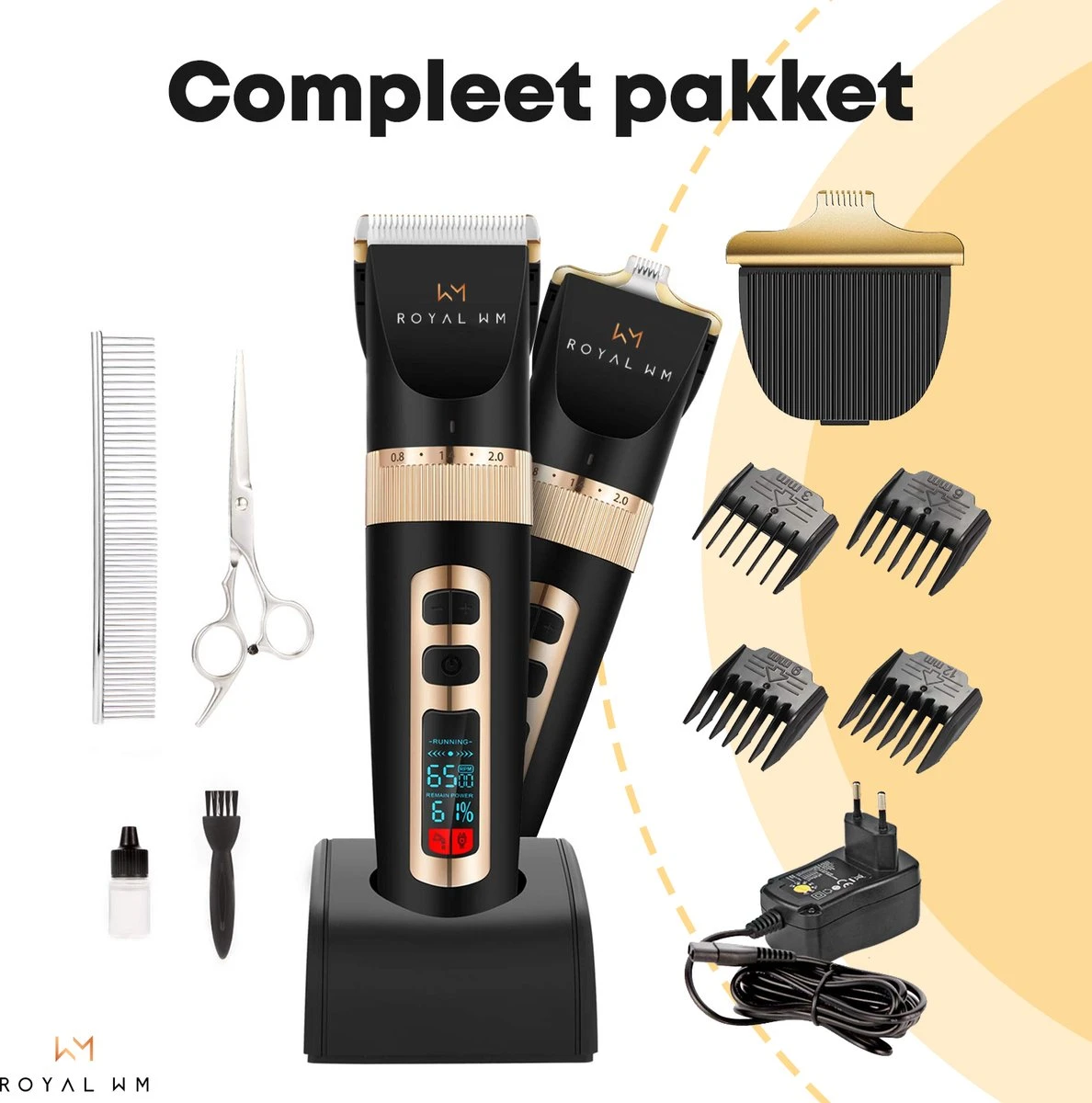 Hondentondeuse Professioneel - 2 In 1 - Honden & Katten - Hondentrimmer - Dikke & Dunne Vacht