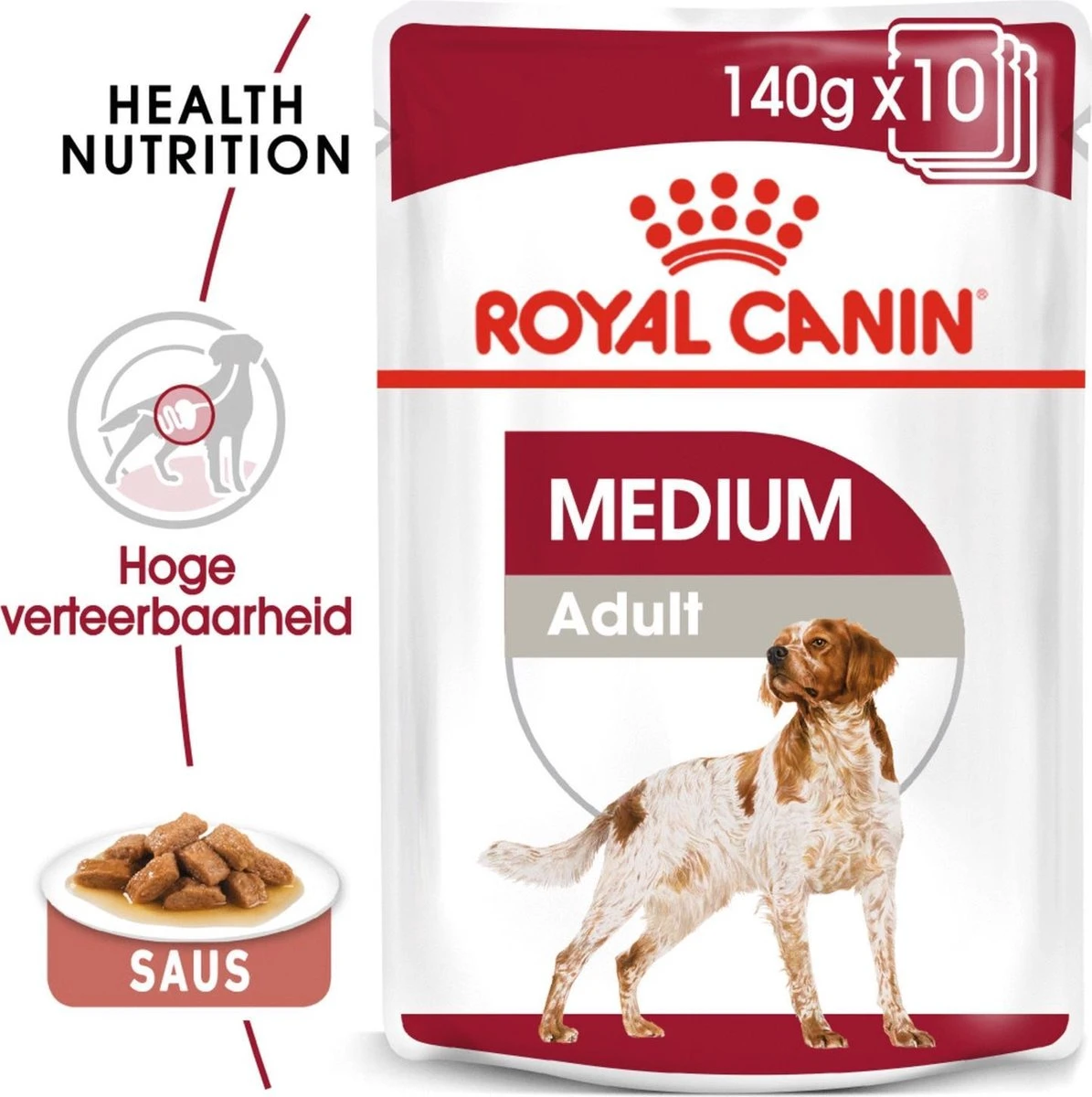 Royal Canin Shn Medium Adult Pouch - Hondenvoer - 10 X 140 G - Afbeelding 8