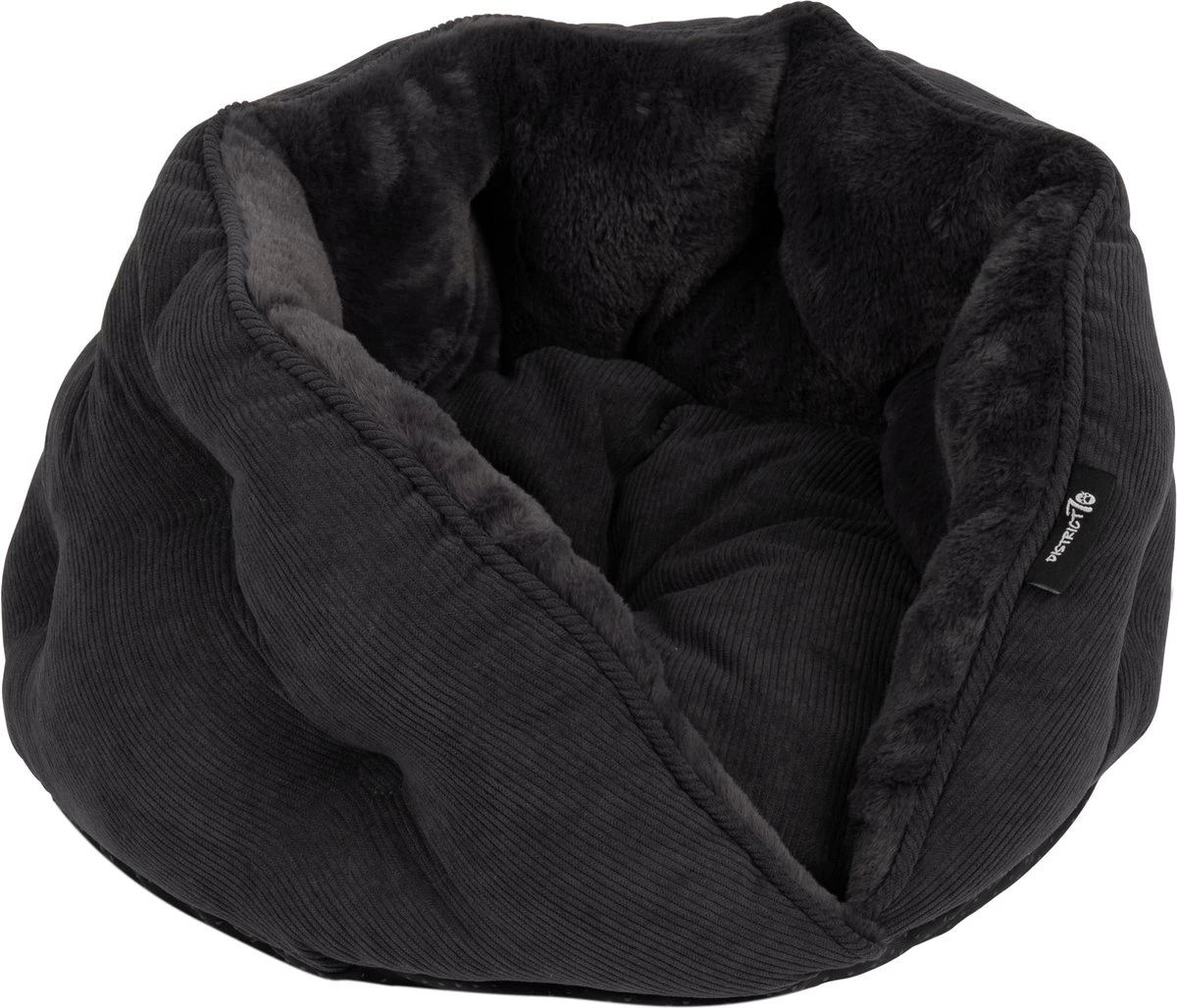 District 70 TUCK - Luxe & Comfortabele Mand Kleine Honden - Terra, Donkergrijs & Zand - 50x50x30 Cm - Zand - Afbeelding 4