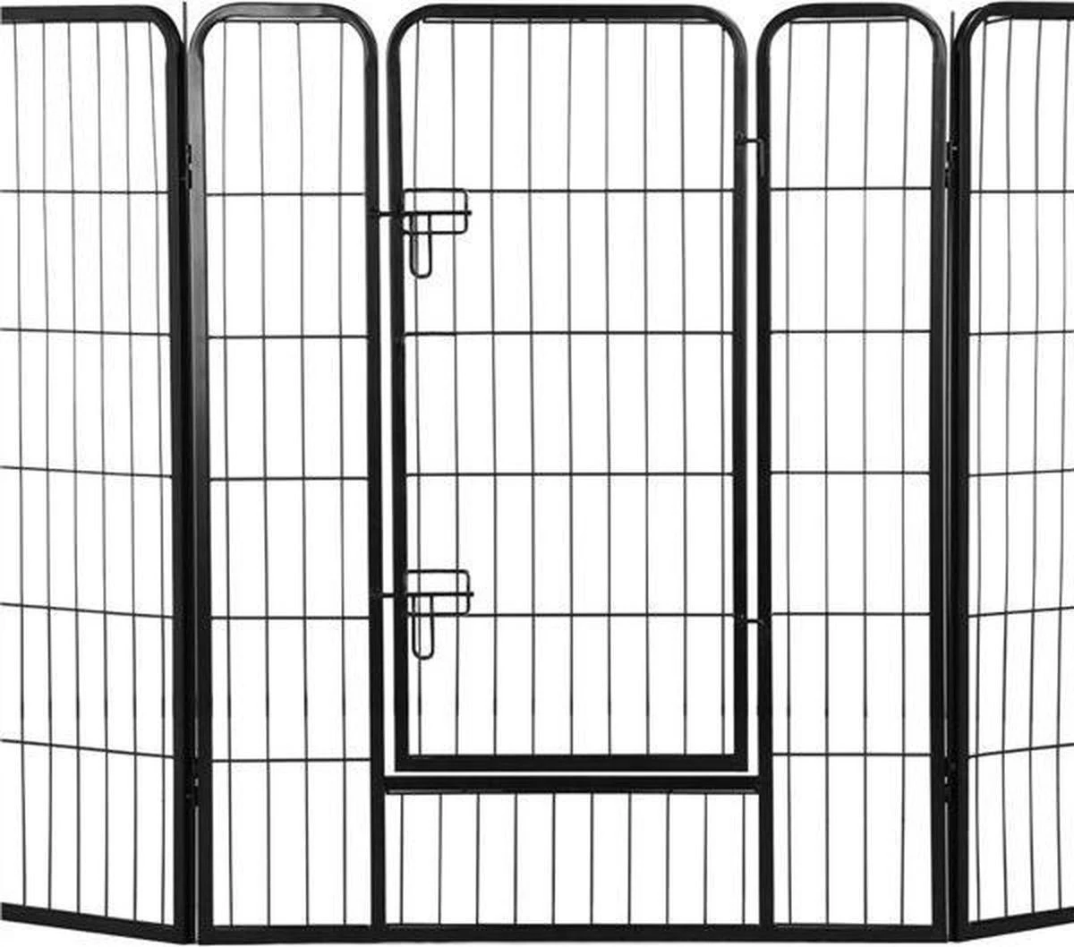 Topmast Premium Puppyren - Zwart - Hondenren - Opvouwbaar - 80 Cm Hoog - Binnen - Voor Puppy's En Honden - Afbeelding 2