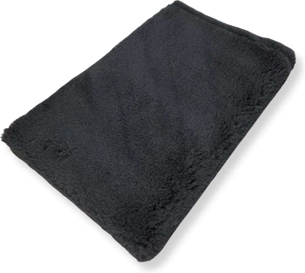 Vetbed - Antislip Dierenmat - Dierenkleed - Benchvacht - Hondenkleed - Zwart Effen - 100 X 75 Cm - Machine Wasbaar - Afbeelding 2