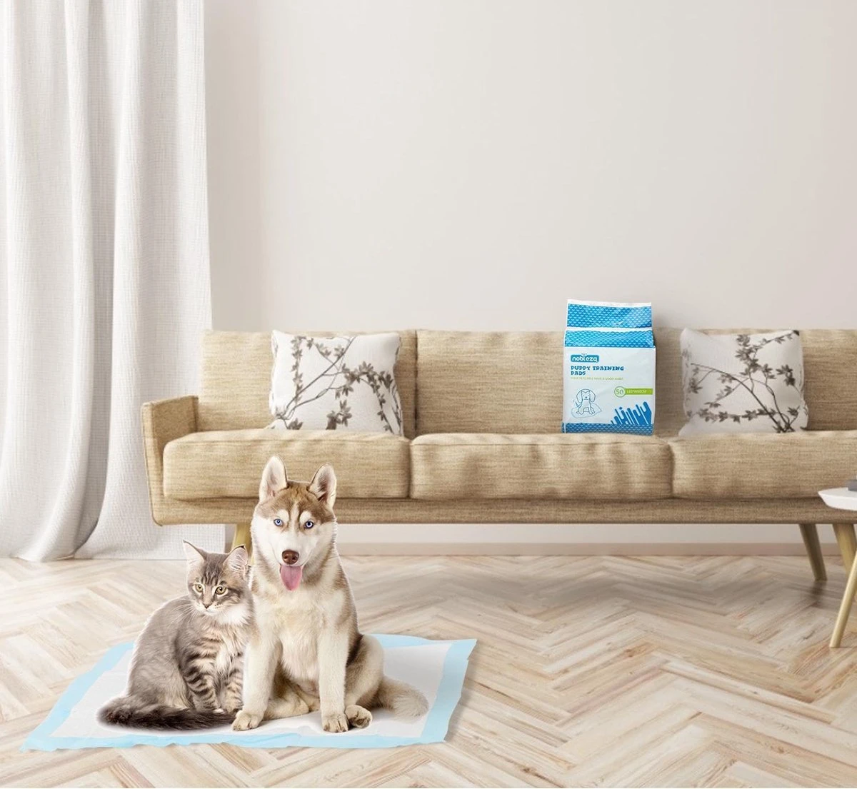 Nobleza 48DHD - Puppy Training Pads - 60 X 40 Cm - Zindelijkheidstraining - 50 Stuks - Afbeelding 4