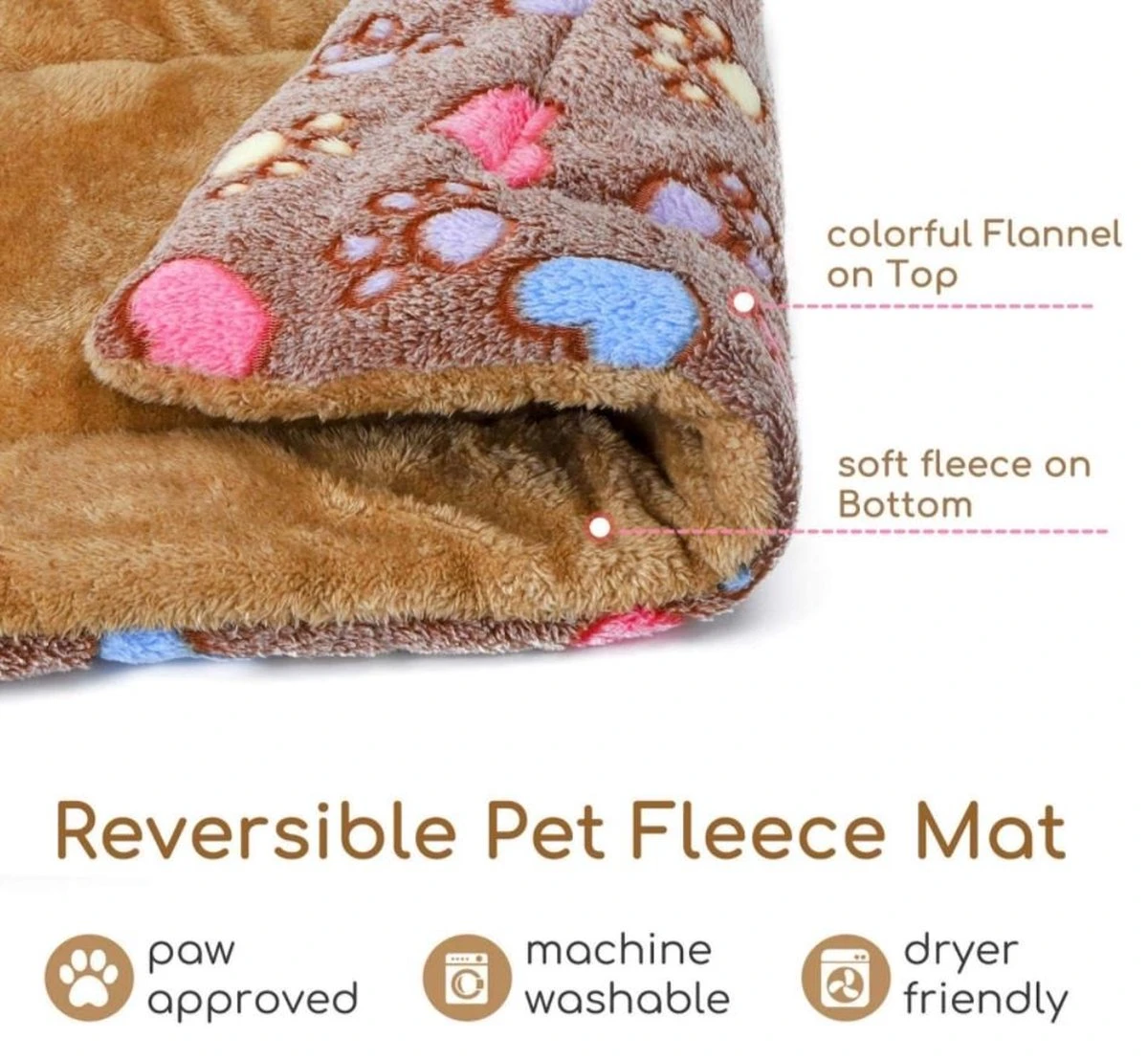 Nobleza Benchkussen - Dierenkussen - Hondenkussen - Kattenkussen - Benchmat - Dierenmat - Hondenmat - Kattenmat - Bruin - Maat S - Afbeelding 2