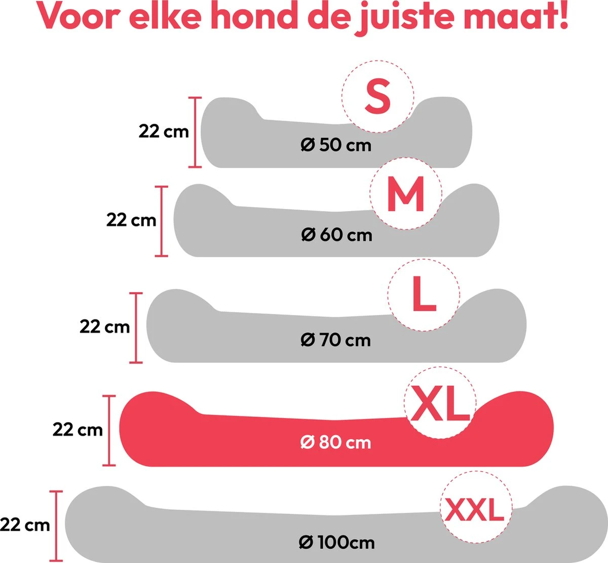 Snoozle Hondenmand - Zacht En Luxe Hondenkussen - Wasbaar - Fluffy - Hondenmanden - 80cm - Grijs - Afbeelding 8