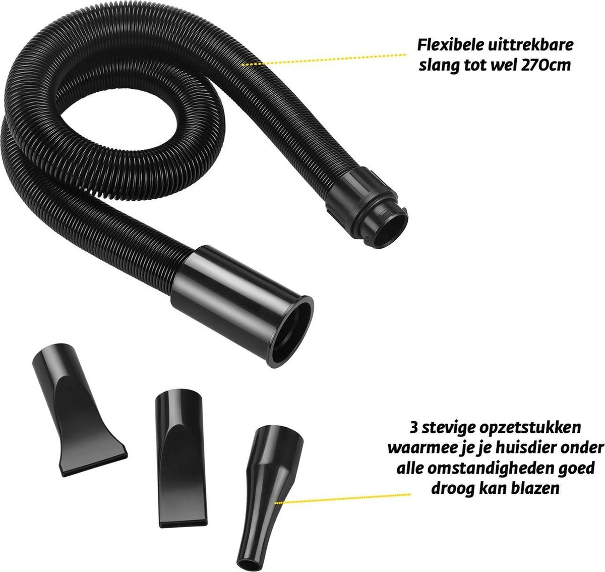 Gridbyt Professionele Hondenföhn – Waterblazer Voor Honden – Voor Een Mooie Vacht – Wit - Afbeelding 7