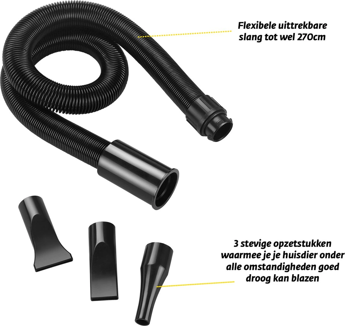 Gridbyt Professionele Hondenföhn – Waterblazer Voor Honden – Voor Een Mooie Vacht – Groen - Afbeelding 6