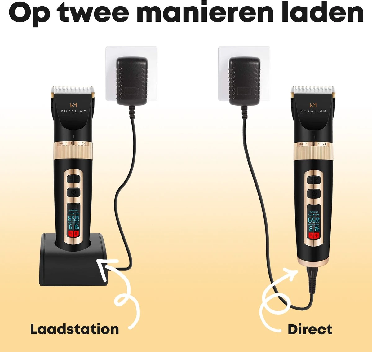 Hondentondeuse Professioneel - 2 In 1 - Honden & Katten - Hondentrimmer - Dikke & Dunne Vacht - Afbeelding 7