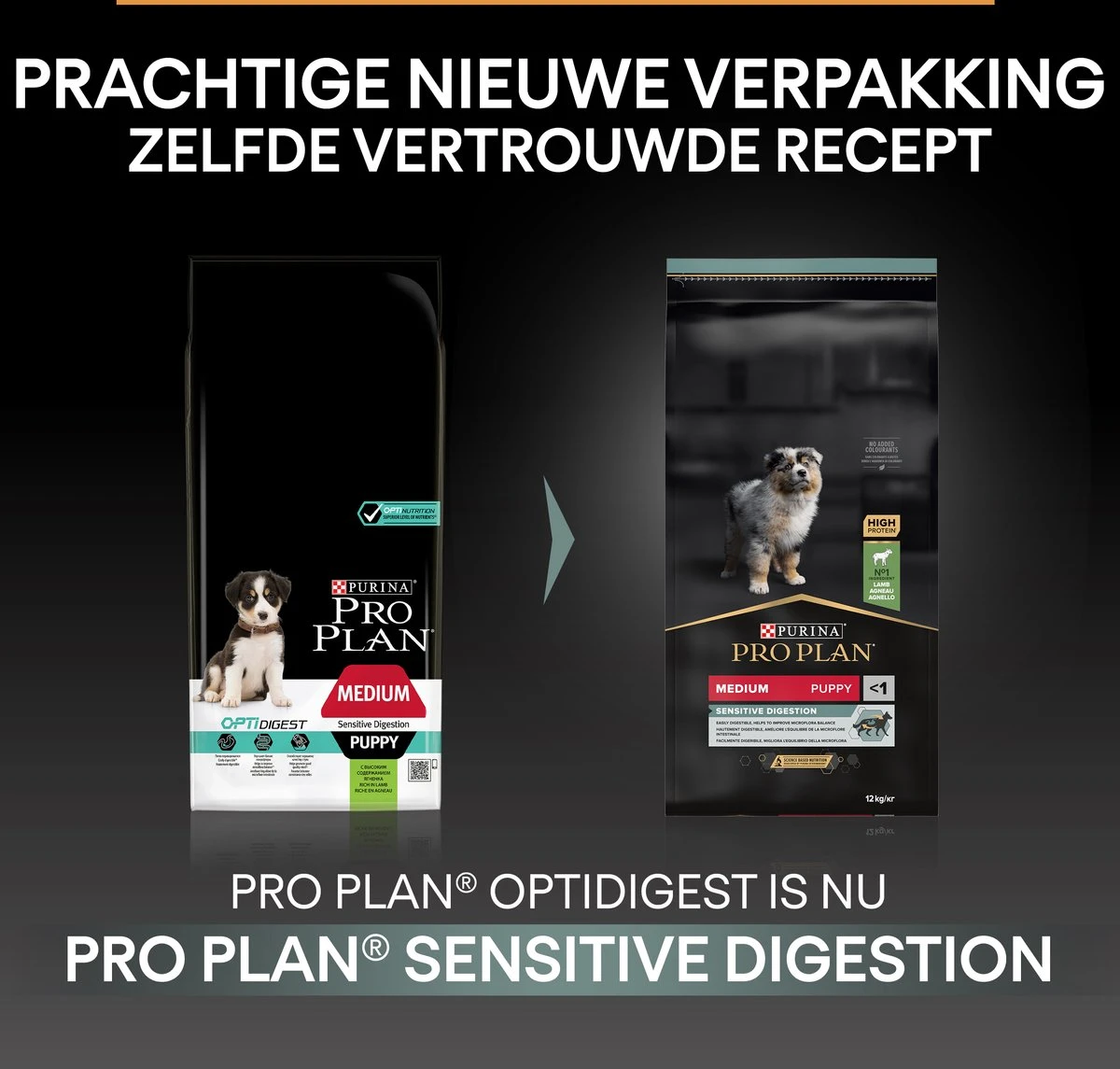 Pro Plan Medium Puppy Sensitive Digestion - Honden Droogvoer - Lam - 4 X 3 Kg - Afbeelding 3