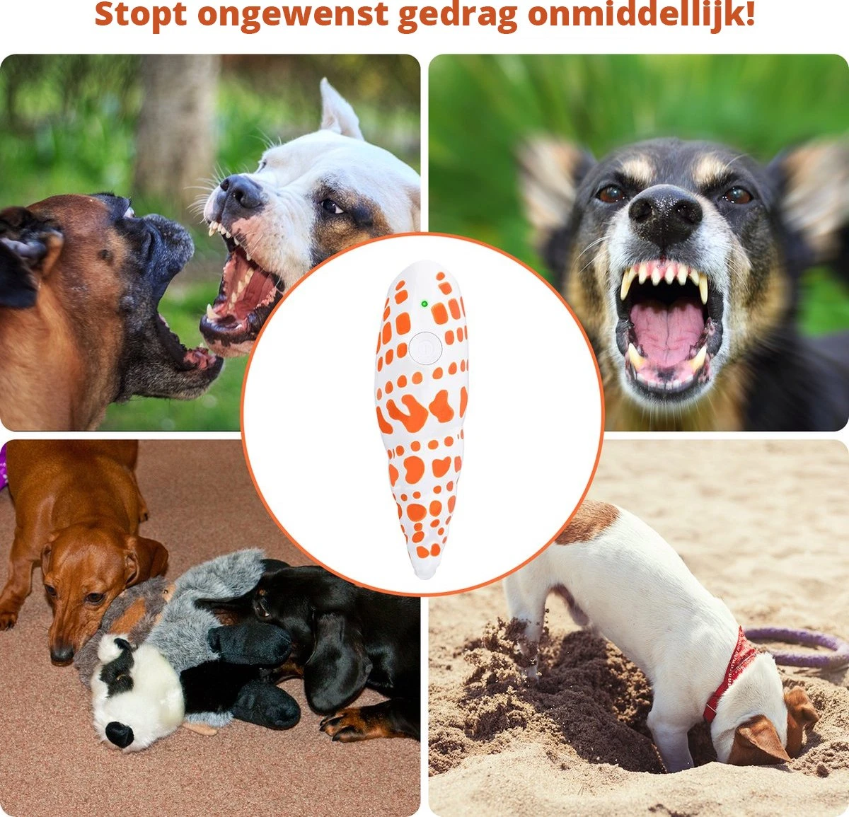 Merkloos LotaHome - Anti Blaf Apparaat - Hondentrainer Voor Binnen En Buiten - Bereik Tot 15 Meter - Diervriendelijk - Zonder Schok - Ultrasone - Voor Alle Honden - Inclusief Clicker - Afbeelding 8
