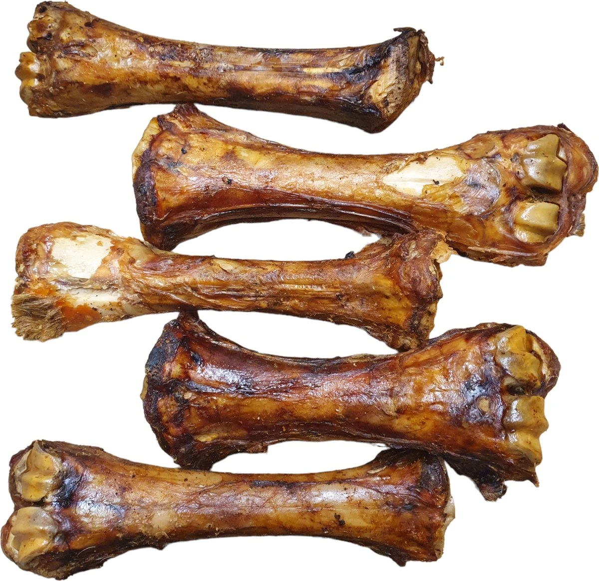 5× - Kalfsbot - Kauwsnack - Hondensnack - Ca 400 Gram Per Stuk - Lengte Bot 20 Tot 25 Cm - Afbeelding 2