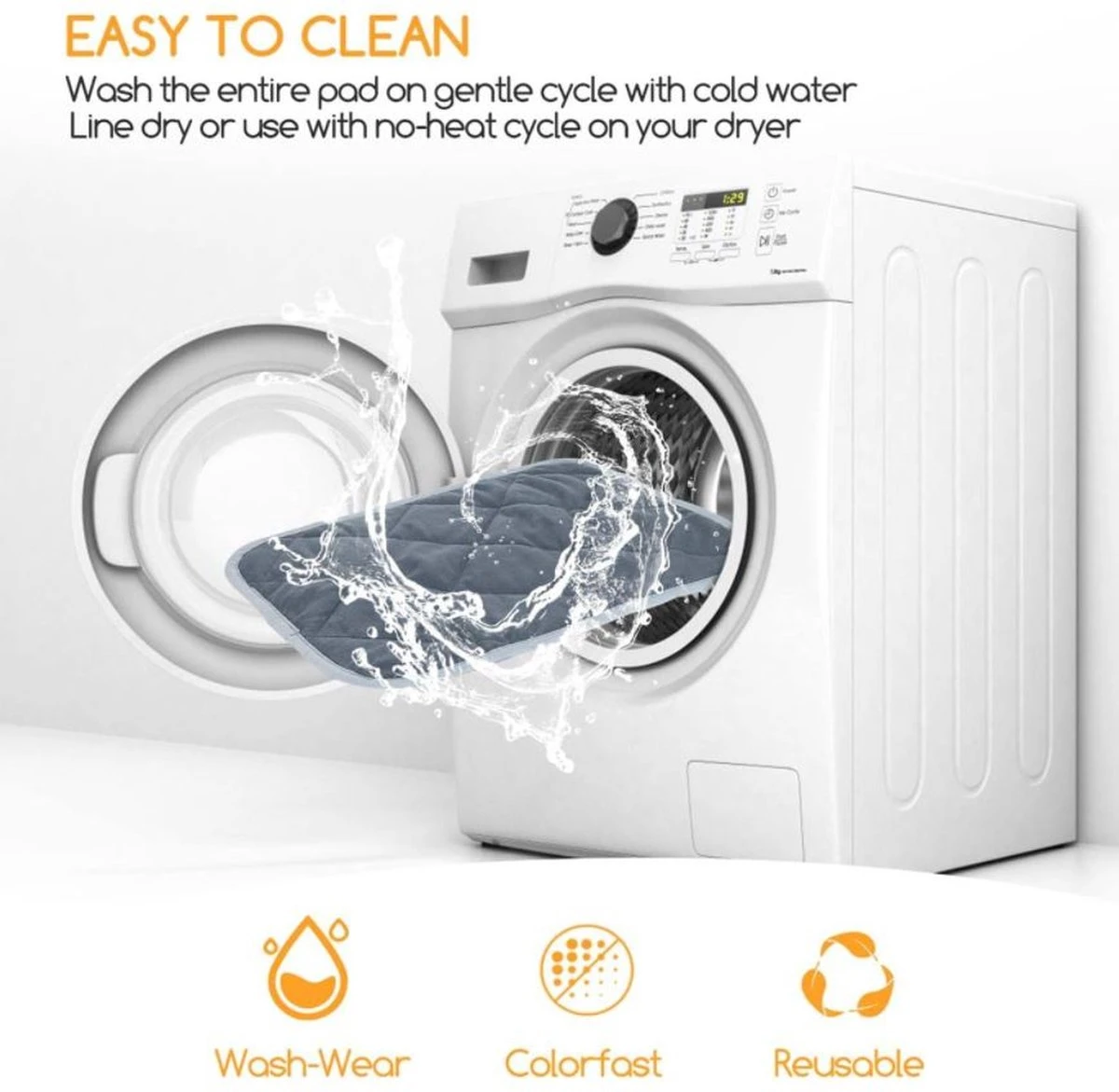 Nobleza Vetbed - Vetbed Klein - Warmtemat - Vetbed Grijs - 40x50cm - S - Afbeelding 3