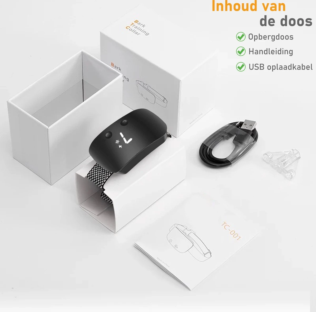 Salvano Anti Blafband - Blafband Voor Honden - Opvoedingshalsbanden - Voor Kleine En Grote Honden - Anti Blafband Zonder Schok- Oplaadbaar - Anti Blaf Apparaat - Blafband - Diervriendelijk - Afbeelding 4