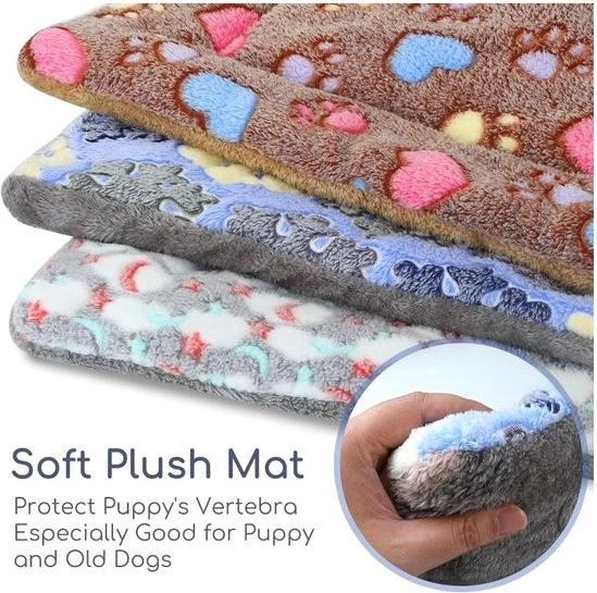 Nobleza Benchkussen - Dierenkussen - Hondenkussen - Kattenkussen - Benchmat - Dierenmat - Hondenmat - Kattenmat - Bruin - Maat S - Afbeelding 3