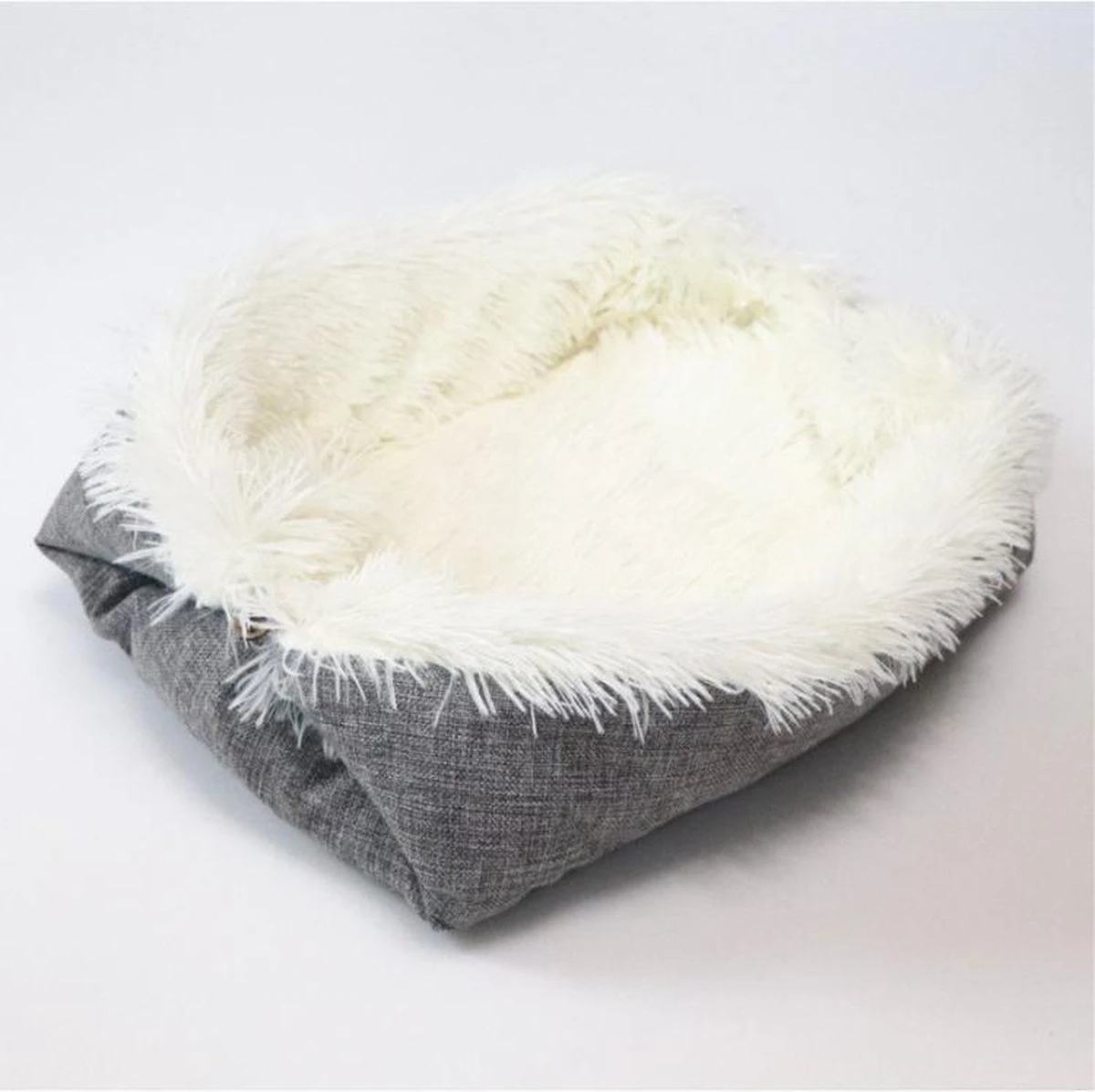 Reayou Kattenmand - Kattenkussen - Kattenbed Hondenkussen - Hondenmand - Grijs- 51 X 61 Cm - Afbeelding 7