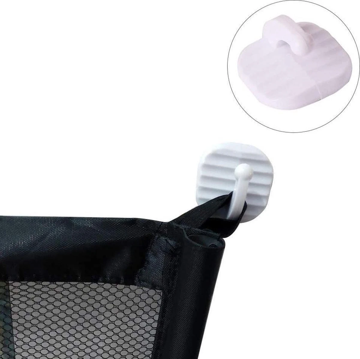 Merkloos ACE Pets – Oprolbaar Hondenrek Voor Binnen - Traphekje Hond Zonder Boren - Veiligheidshek Deurhekje - 180 X 72 Cm - Zwart - Afbeelding 3