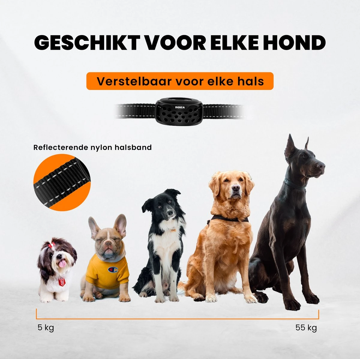 DOSCA® Anti Blafband - Anti Blaf Apparaat - Blafband Voor Honden - Zonder Schok En Diervriendelijk - Afbeelding 4