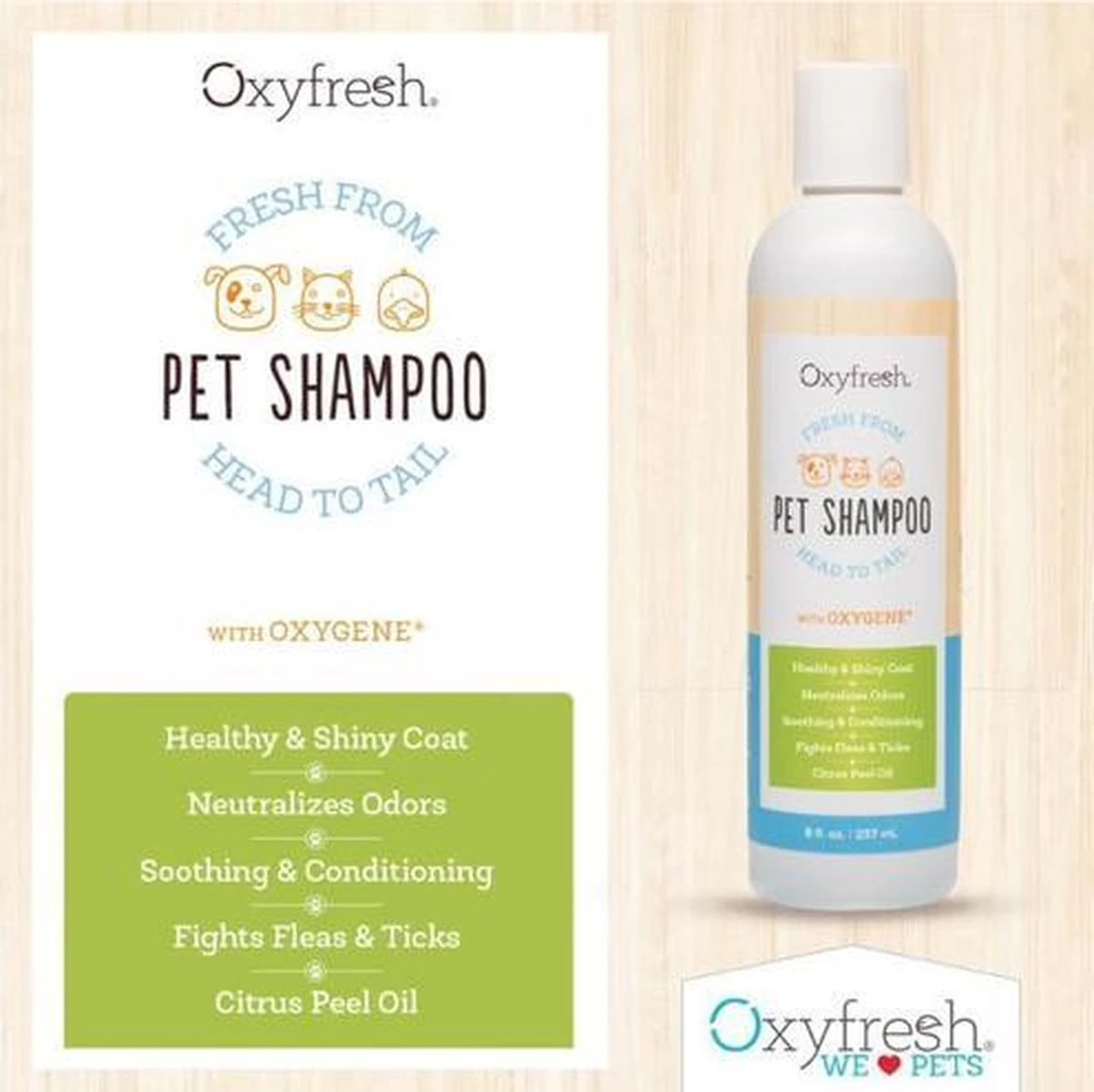 Oxyfresh Pets Hondenshampoo & Kattenshampoo - 237ml - Diervriendelijke Shampoo Voor Honden En Katten Zonder Irriterende Bestanddelen - Afbeelding 3