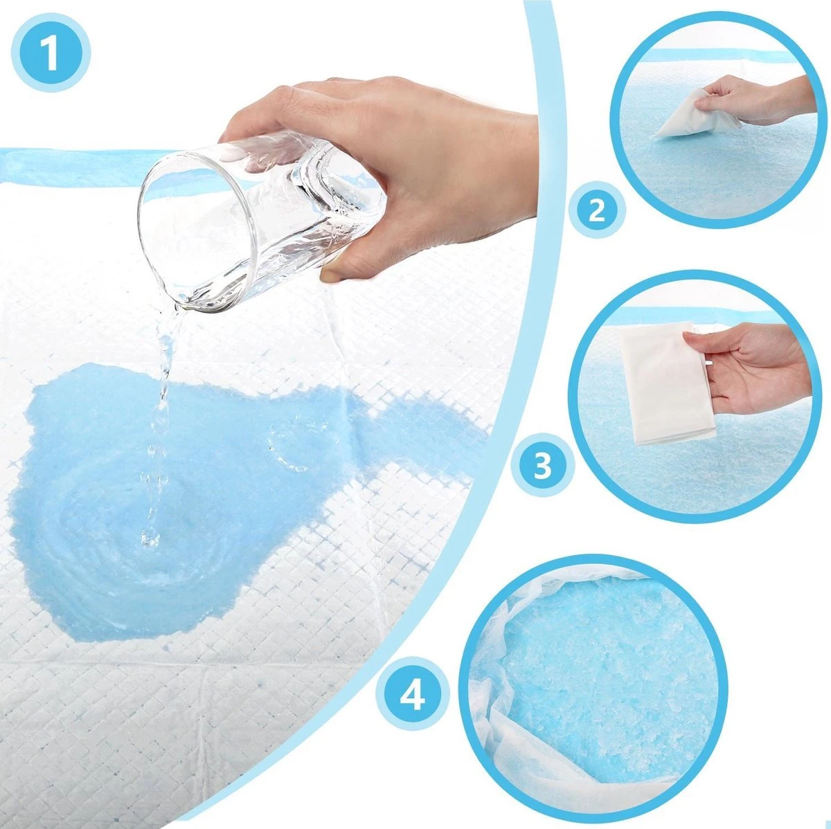 Nobleza 48DHD - Puppy Training Pads - 60 X 40 Cm - Zindelijkheidstraining - 50 Stuks - Afbeelding 6