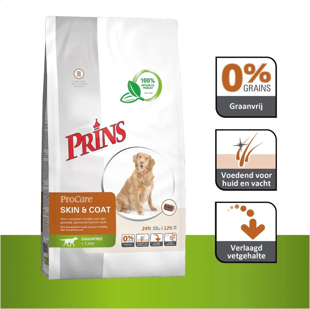 Prins Procare Graanvrij Skin & Coat - 12 KG - Afbeelding 2