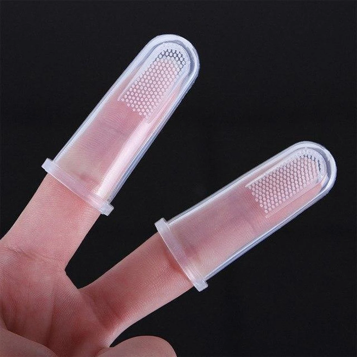 Merkloos Vinger Tandenborstel – 2 X - Afbeelding 11