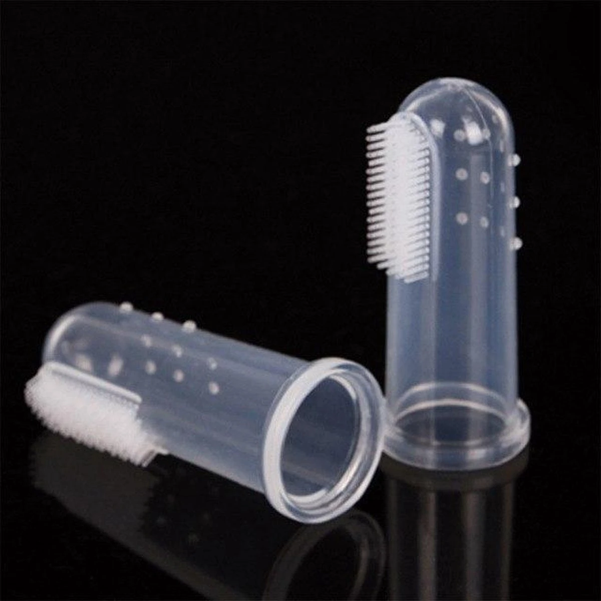 Merkloos Vinger Tandenborstel – 2 X - Afbeelding 13