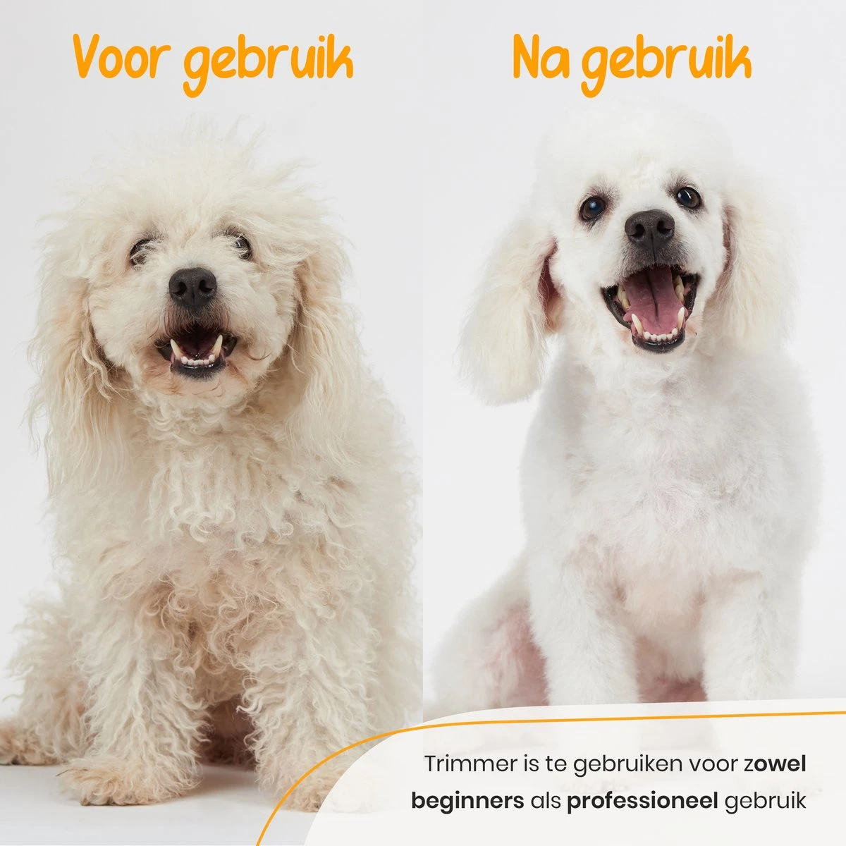 Loyalpetclub® Professionele 2-in-1 Hondentondeuse Voor Dikke Vacht – Draadloze Honden Tondeuse & Hondentrimmer – Stille Tondeuse Katten & Honden Trimset - Inclusief Opbergtasje - Afbeelding 2