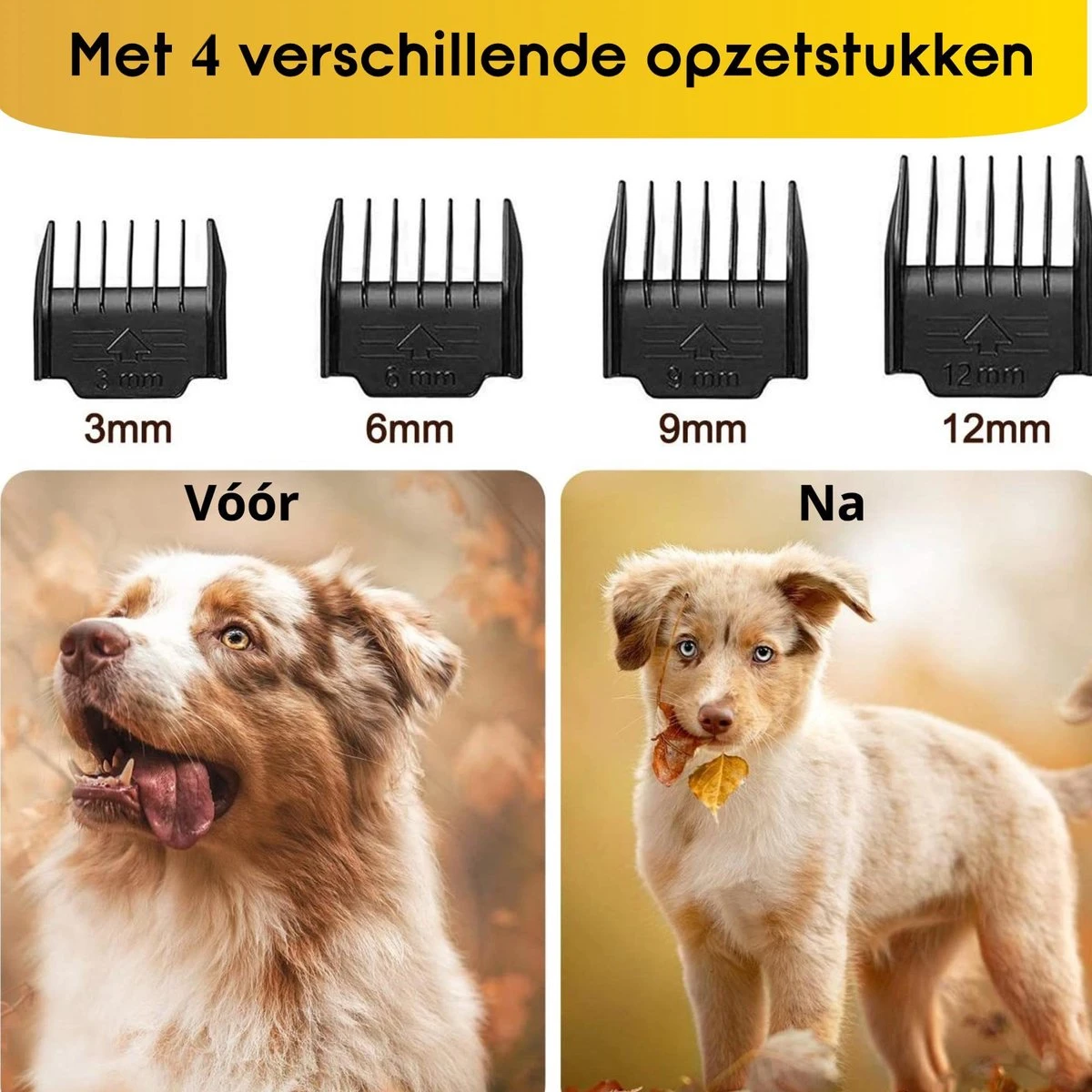 AVE Pets® Volledige Hondentondeuse Set Met Display - Draadloos Tondeuse - Scheerapparaat Voor Je Hond Of Kat - Huisdier Trimmer - Dierentondeuse - Dieren Verzorging - Afbeelding 5