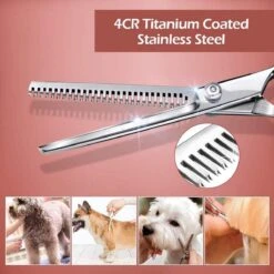 Professor Q - Professionele Effileerschaar - Uitdunschaar - Uitdunschaar Kapper RVS - Kappersschaar - Schaar - Blauw - Coupeschaar - Haar - Knipschaar - Knippen - Kapper Set - Kapper - Premium Uitdun Schaar - Ergonomisch