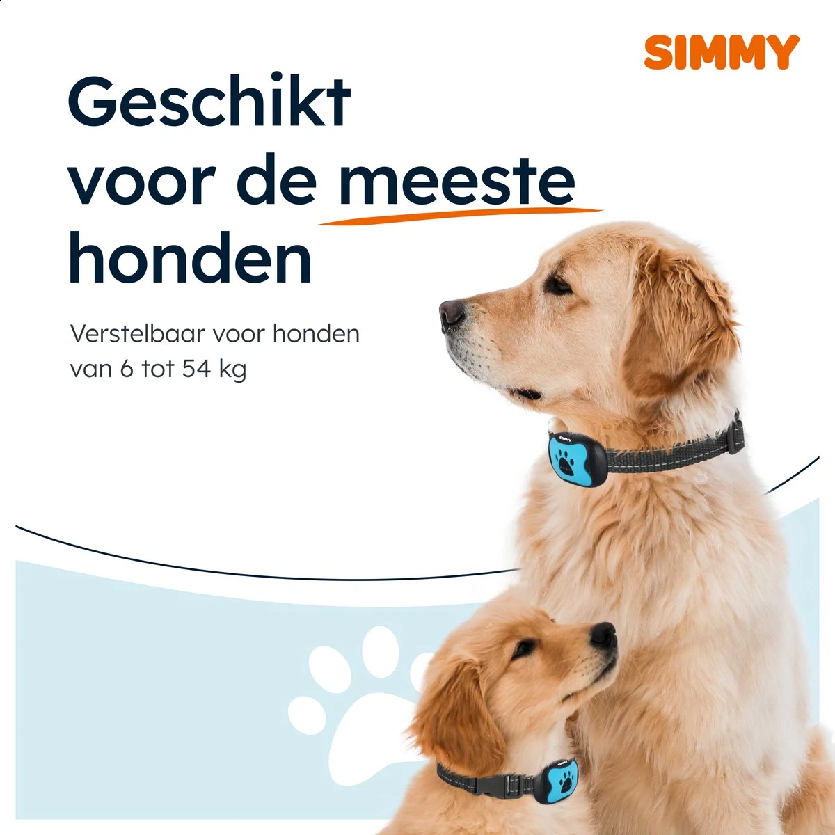 Simmy Anti Blafband - Diervriendelijke Opvoedingshalsband - Zwart En Blauw - Diervriendelijk - Zonder Schok - Anti Blaf Band Voor Grote En Kleine Honden - Afbeelding 8