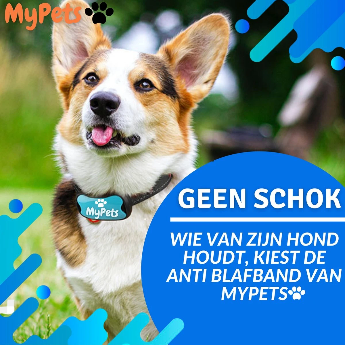 MyPets™ Anti-blafband - Anti Blaf Apparaat - Voor Kleine Honden En Grote Honden - Diervriendelijk - Opvoedingshalsband - Trainingshalsband - 2022/2023 Versie - Inclusief Batterijen - Afbeelding 3