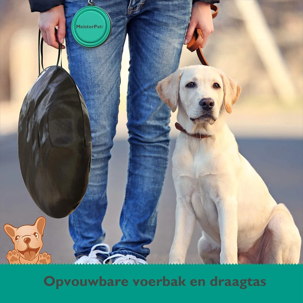 Meisterpets Opvouwbare Puppyren Rond - Extra Stevig - (Ø X H) 75 X 43 Cm - Incl. Gratis Drinkbak! - Afbeelding 3