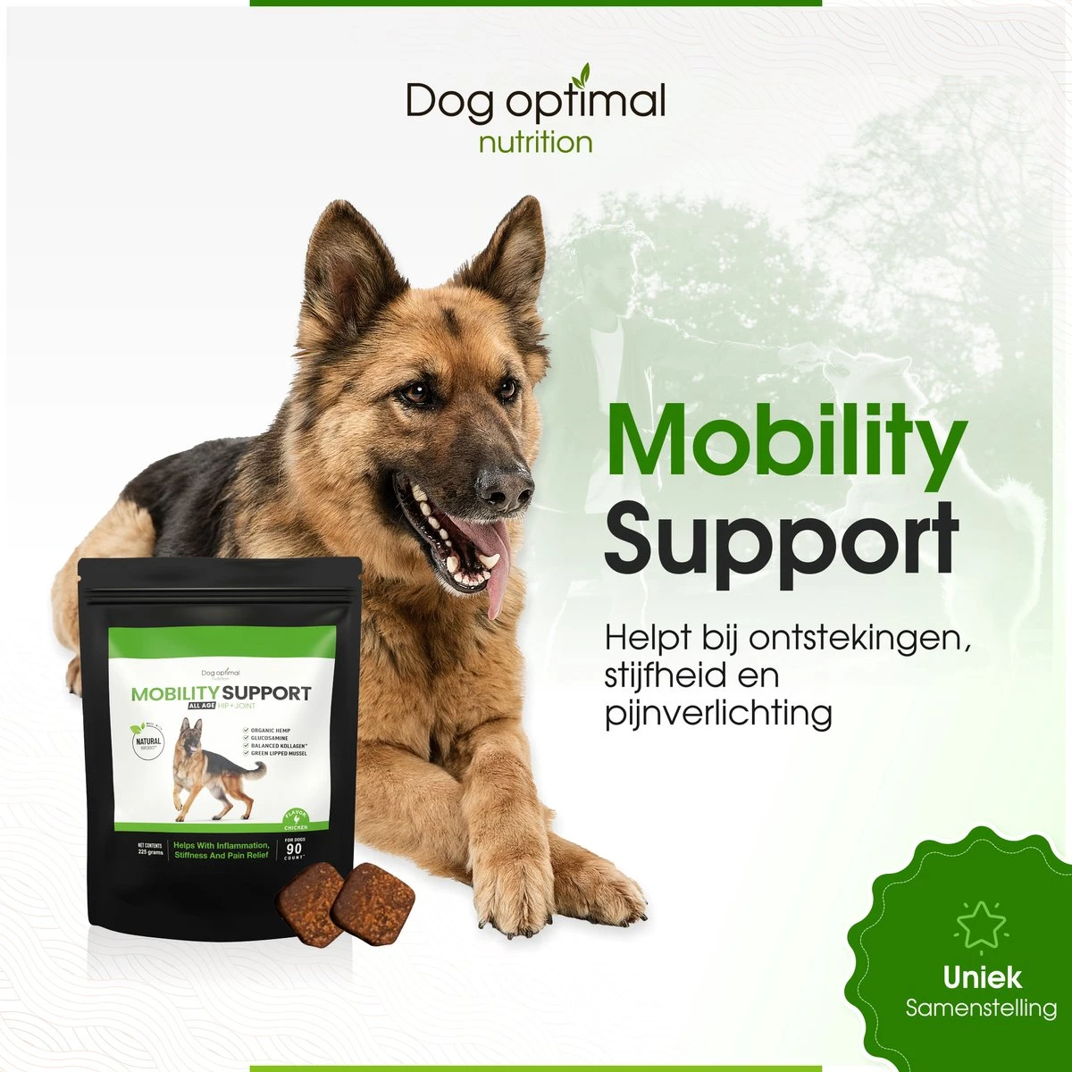 Dog Optimal Gewricht Supplement 90 Stuks - Mobility - Glucosamine Hond - Artrose - Heupdysplasie - Gewrichten - Hondensnacks - Hondenkoekjes - Hondensupplementen - Honden - Puppy - Hondenvoeding - Mankheid - HD - ED - Afbeelding 10