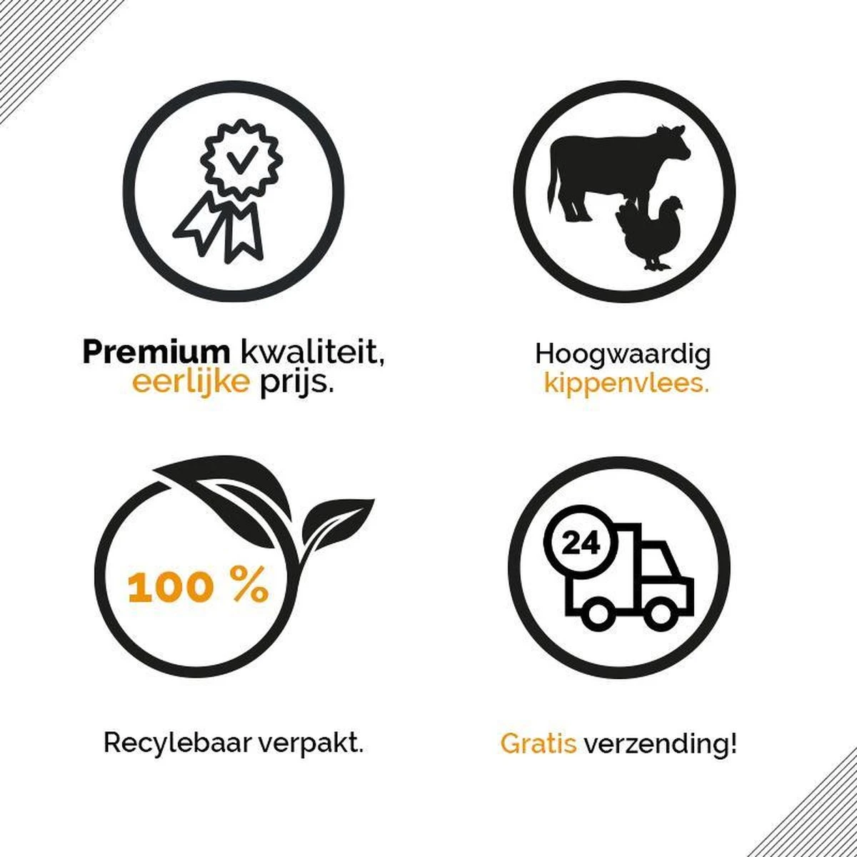 Natuurlijke Hondenbrokken Met Kip - Dog's Favorite | 15kg - Afbeelding 3