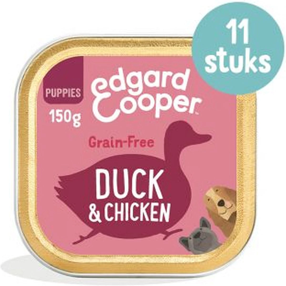 11x Edgard & Cooper Kuipje Vers Vlees Puppy Hondenvoer Eend - Kip 150 Gr - Afbeelding 10