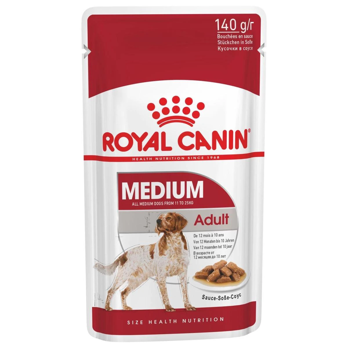 Royal Canin Shn Medium Adult Pouch - Hondenvoer - 10 X 140 G