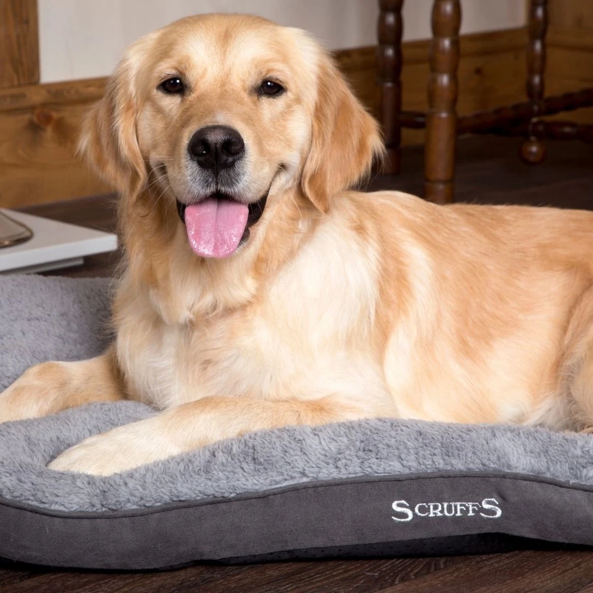 Scruffs Cosy - Comfortabel Hondenkussen In Grijs, Beige Of Karamel - Met Imitatie Suède Buitenvoering En Superzachte Binnenvoering - 100 X 70 Cm - Grijs - Afbeelding 9