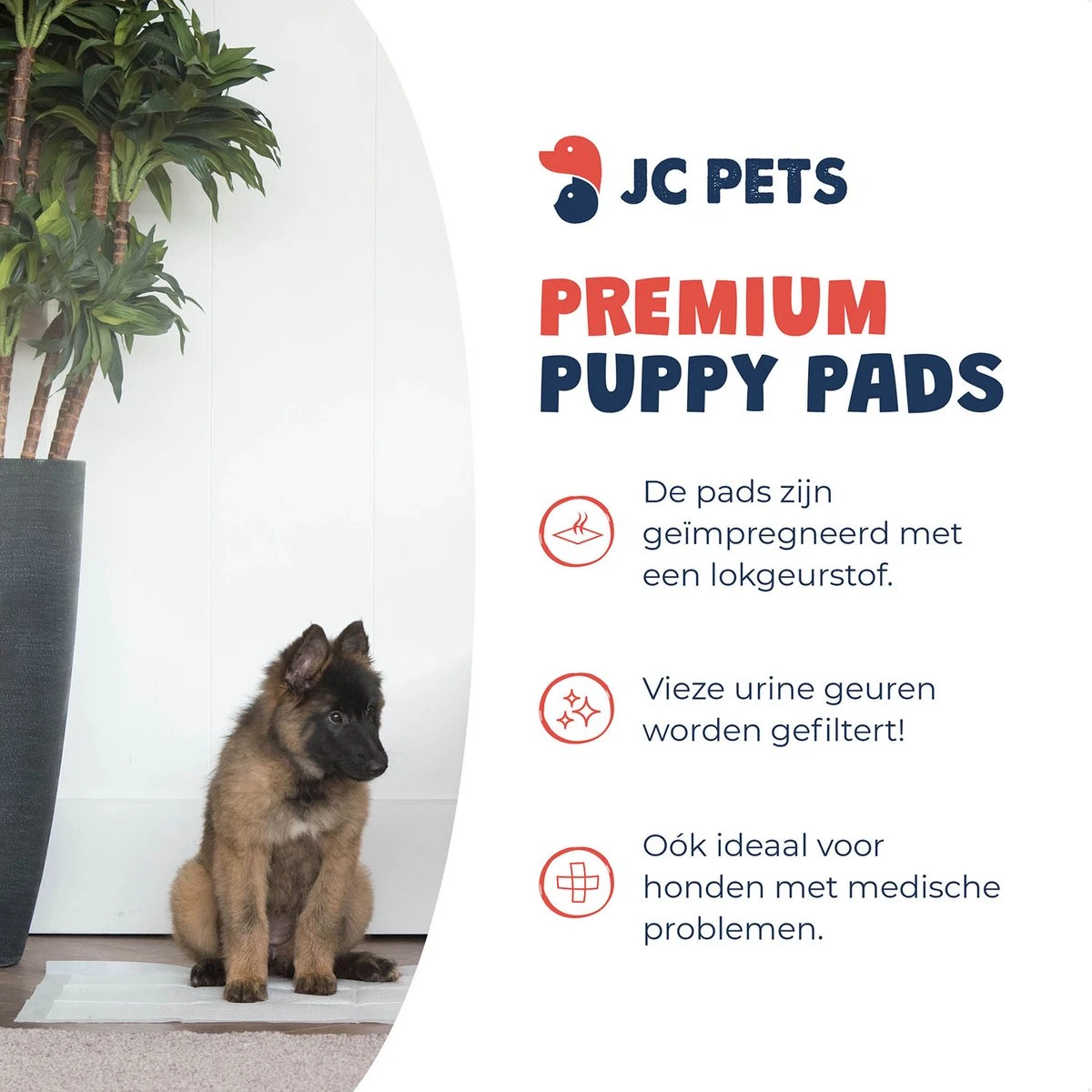 JC Pets Premium Puppy Training Pads - Hondentoilet - Zindelijkheidstraining Hond - 50 Stuks - 60 X 45 Cm - Afbeelding 5