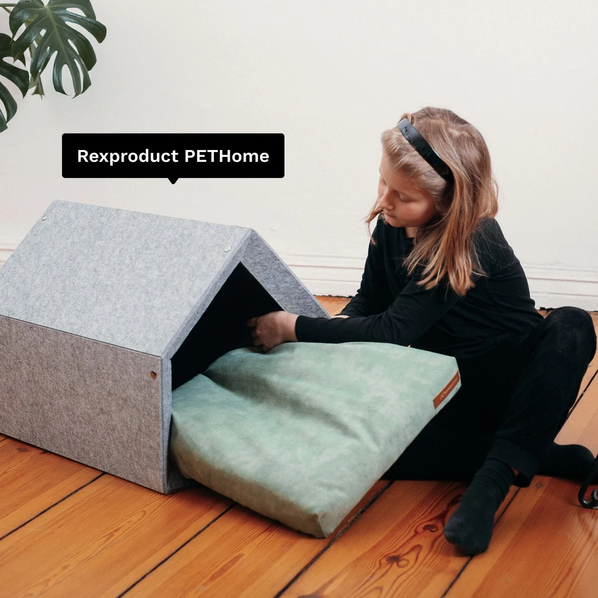 Rexproduct Hondenkussen - Hondenmand - Hondenbed Met Rits En Wasbaar - Manden & Kussens 90 X 110 CM - 0 Tot 80 Kg - SoftPet Groen - Afbeelding 8