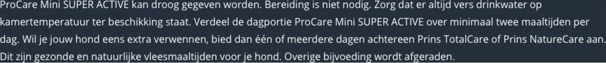 Prins Procare Super Active Mini - Hondenvoer - 3 Kg - Afbeelding 6