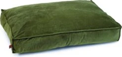 Designed By Lotte Nalino - Hondenkussen - Fluweel - Groen - 100x70x15 Cm