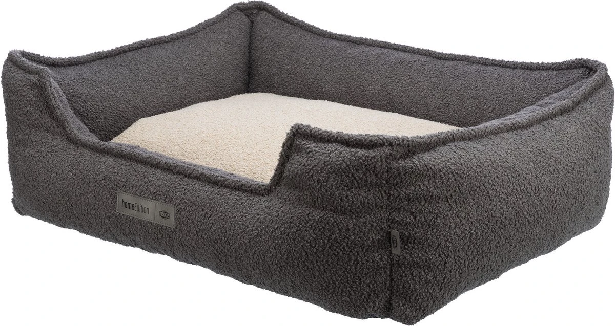 Trixie Be Eco Hondenmand Coline Hoekig Donkergrijs / Beige - 100X80 CM - Afbeelding 2