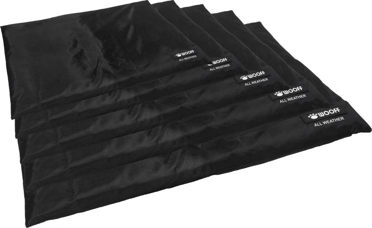 Wooff Bench Bed Xtreme 600d - Hondenkussen - Zwart - 106x70 Cm - Afbeelding 2